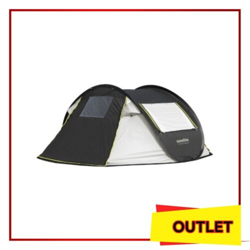 POP UP FAMILY 3 TENT IVORY+BLACK